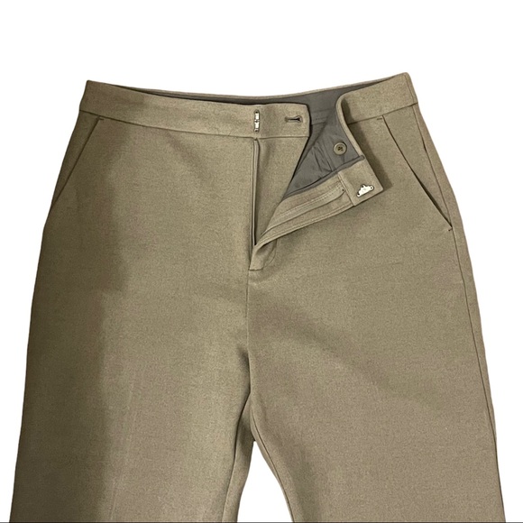 Oak + Fort Taupe Straight Wide Leg Trousers - Picture 2 of 4